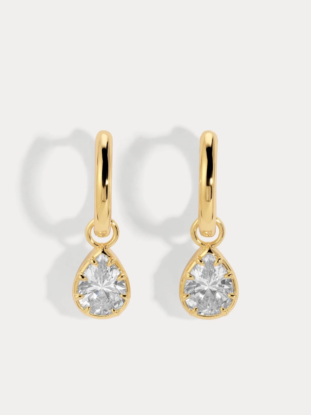 Lili clapse Cleo pear Huggies earring